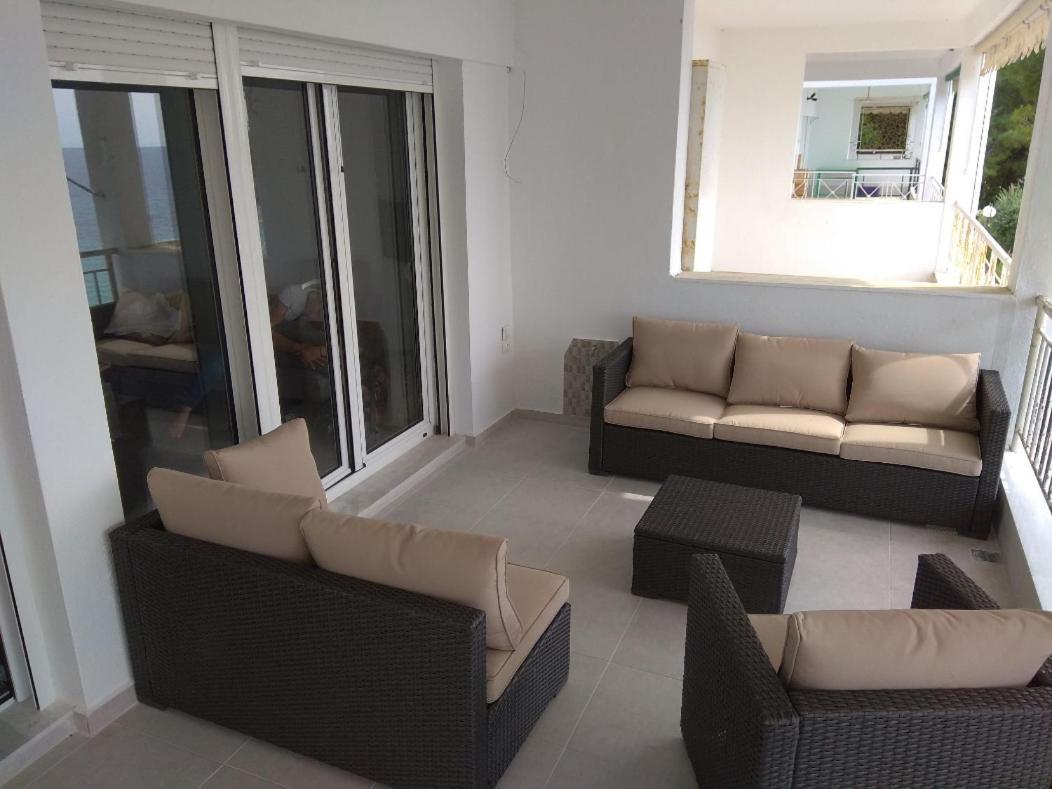 Villa By The Sea With Great View Siviri Exterior foto