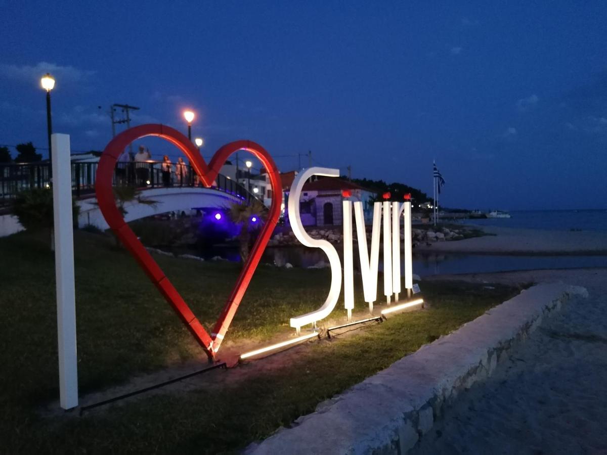Villa By The Sea With Great View Siviri Exterior foto